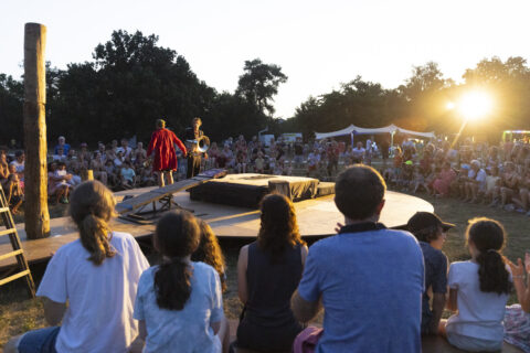 Spectacle de plein air dans le cadre du festival Les Excentriques 2022 à Tournefeuille