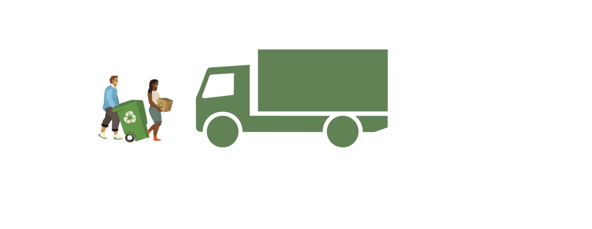 Icône de camion qui collecte les déchets