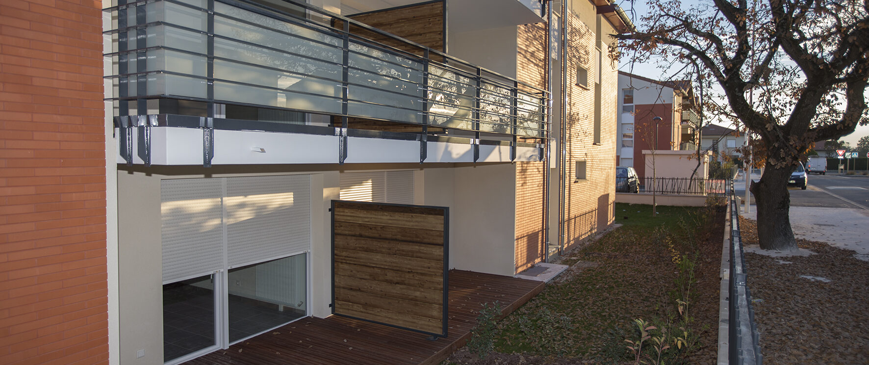 Extérieurs d'appartements avec terrasses