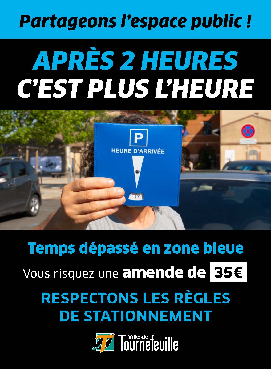  Disque de stationnement pour zone bleue