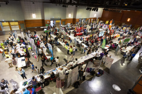 Photo de haut du forum des associations