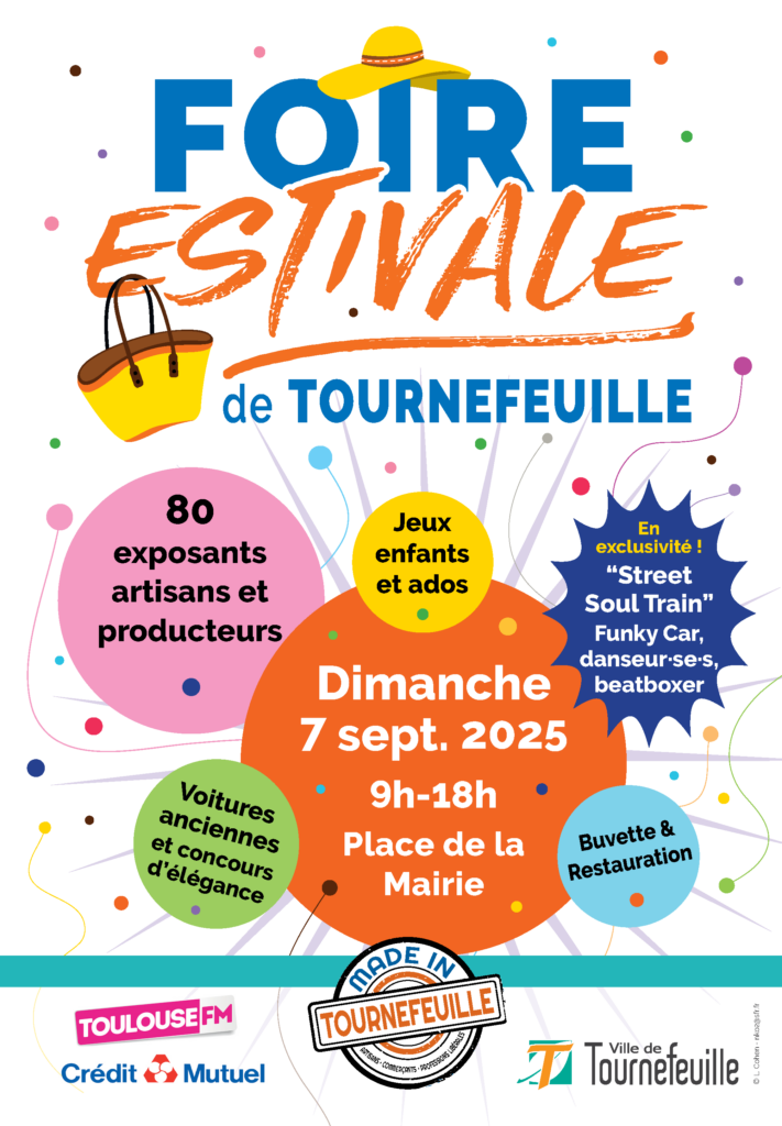 Affiche de la foire estivale de Tournefeuille - Agrandir l'image, fenêtre modale