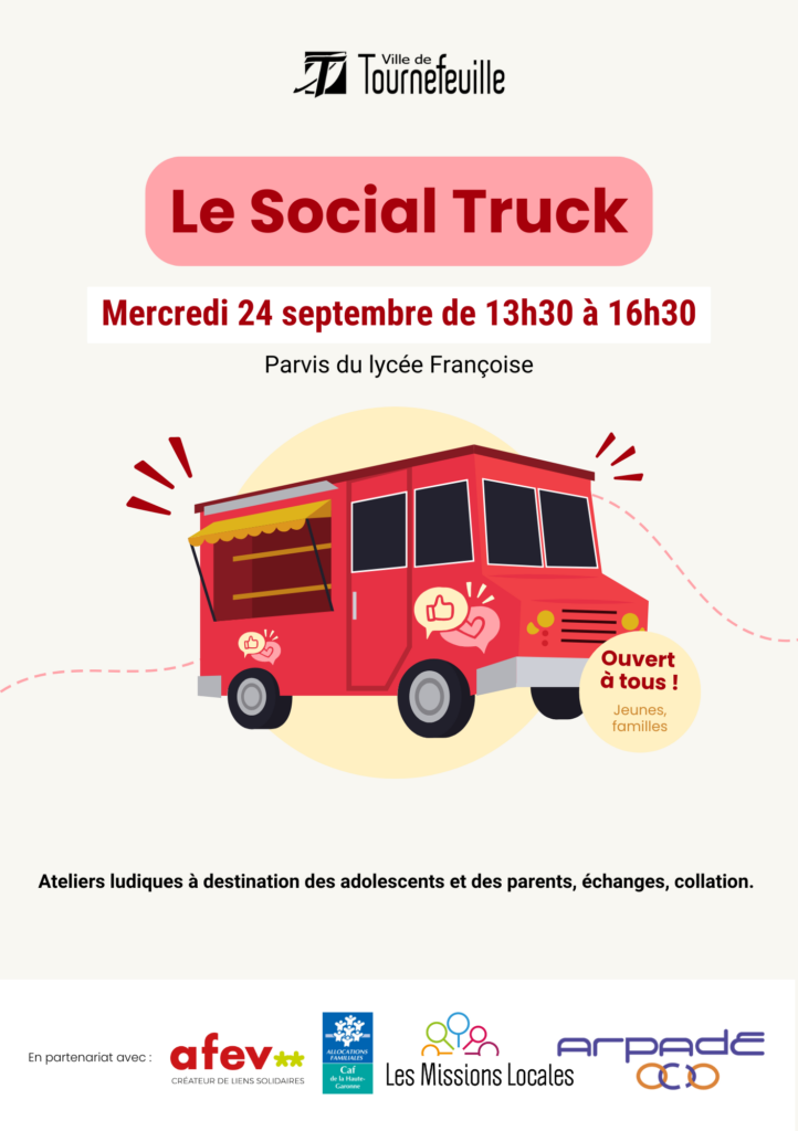 Affiche du social truck dont les infos sont reprises dans l'article - Agrandir l'image, fenêtre modale