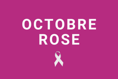 Visuel rose avec écrit en capitales "octobre rose" et le ruban blanc - Agrandir l'image, fenêtre modale