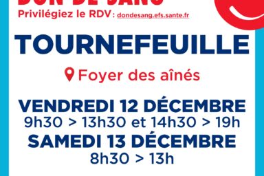 Affiche du don du sang avec les infos qu'on retrouve dans l'article